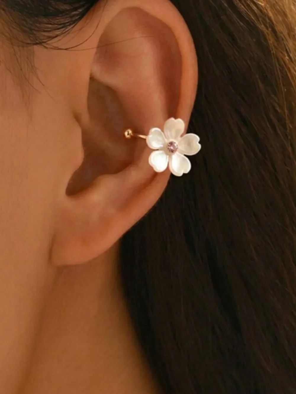 Flower cuff earring N2237